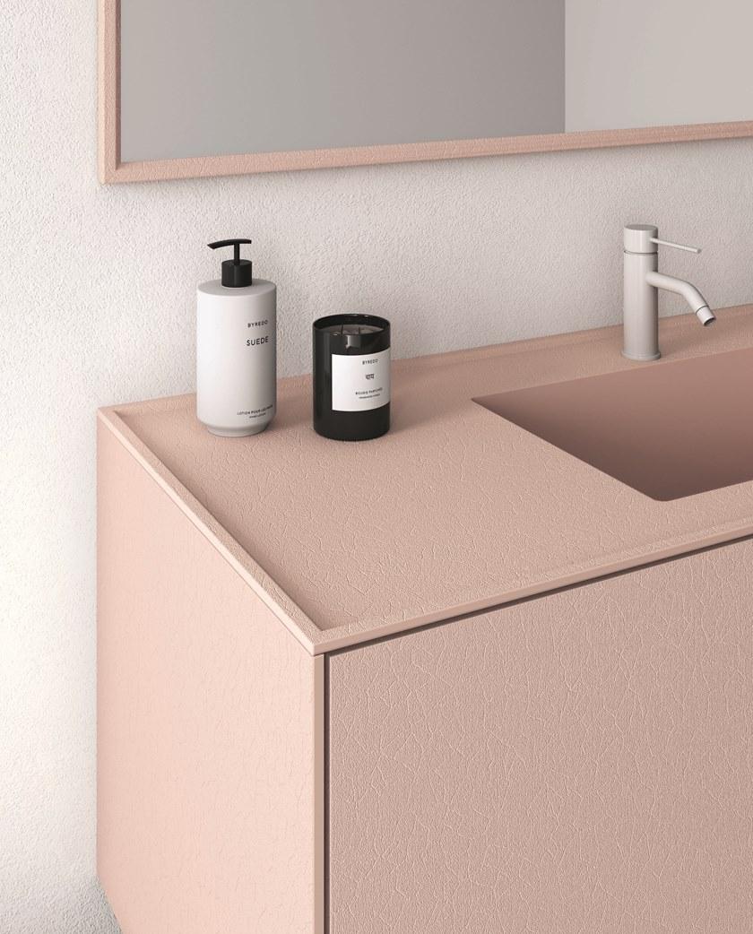 Fiora Настенная тумба под умывальник с ящиками Bloc sun-id-1492187 - Вид №8