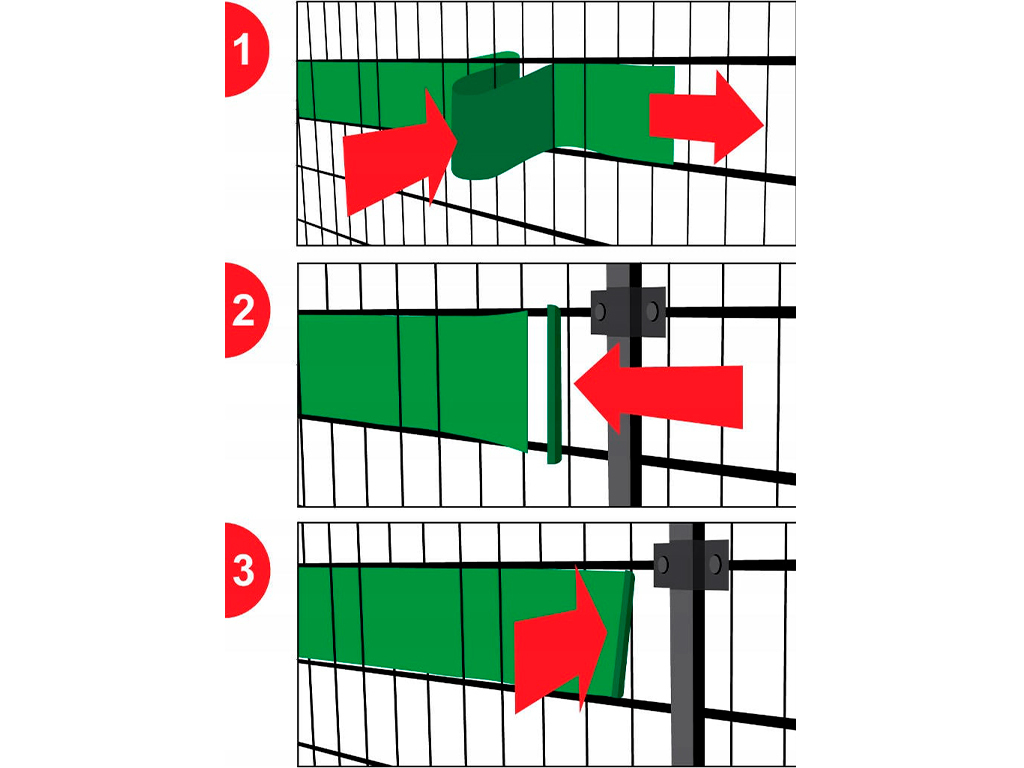 Заборная лента зелёная 55 мм Геопластборд GPBST-174 - Вид №3