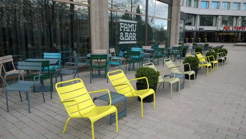 Fermob Квадратный алюминиевый садовый столик Luxembourg 4160 - Вид №1