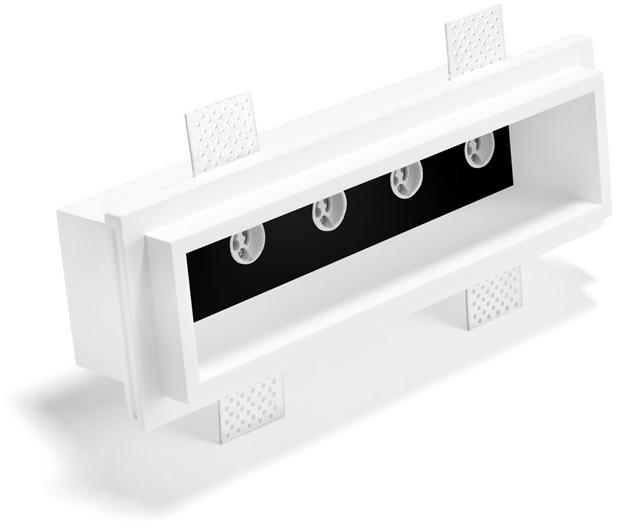 Tecnico Полувстраиваемый точечный светильник прямоугольной формы из гипса  T235 - t236  - Вид №5