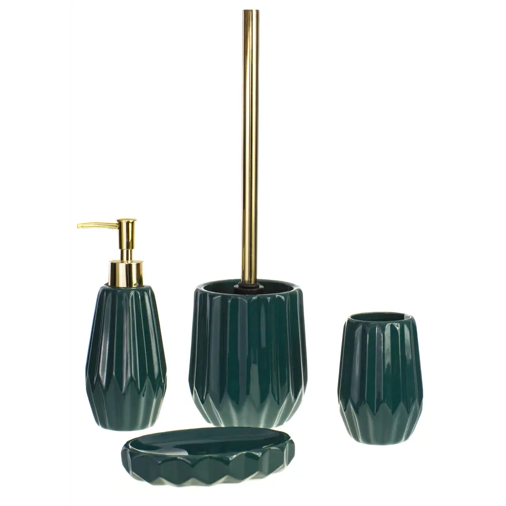 Дозатор для жидкого мыла Emerald, керамика, цвет изумрудный 82369147 STLM-2173775 PROFFI HOME - Вид №1