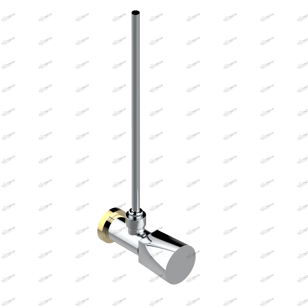 G6A-181/S Кран запорный 1/2" стильный регулируемый с 30 cм трубкой Thg-paris Metamorphose Хром/золото G6A-181/S CAT.A