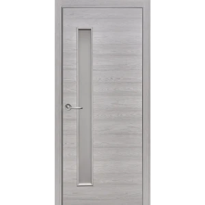 Комплект двери остекленная 80x200 см Hardflex цвет ясень серый с добором 100 мм