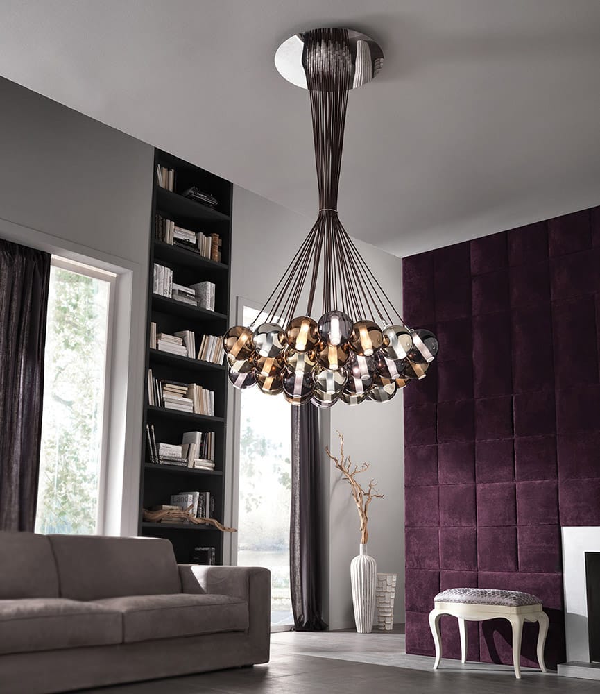 Металлический подвесной светильник из боросиликатного стекла Cangini & Tucci затмение ARCH-00053683 - Вид №1