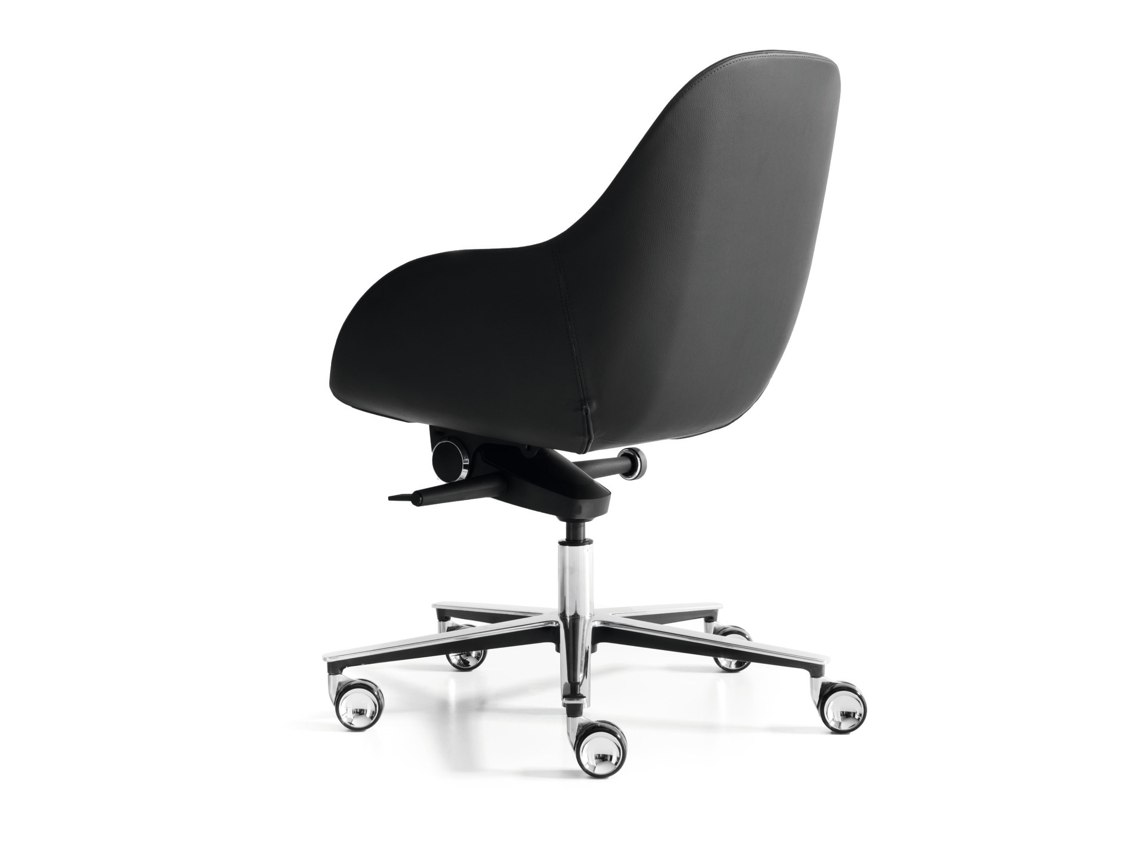 Кожаный регулируемый по высоте офисный стул с подлокотниками Martex Taara ARCH-00044424 - Вид №2