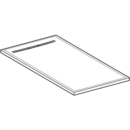 550.273.00.2 Прямоугольный душевой поддон Geberit Sestra Geberit  - Вид №1