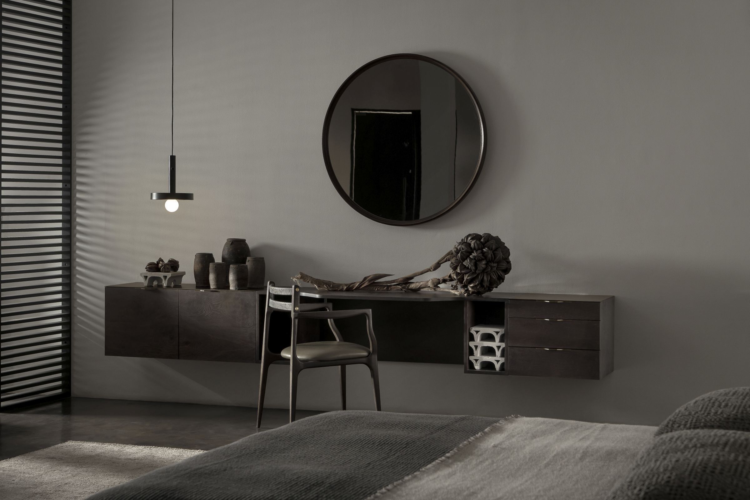 Горизонтальный настенный шкаф из дуба с ящиками District Eight Drift ARCH-00103861 - Вид №6