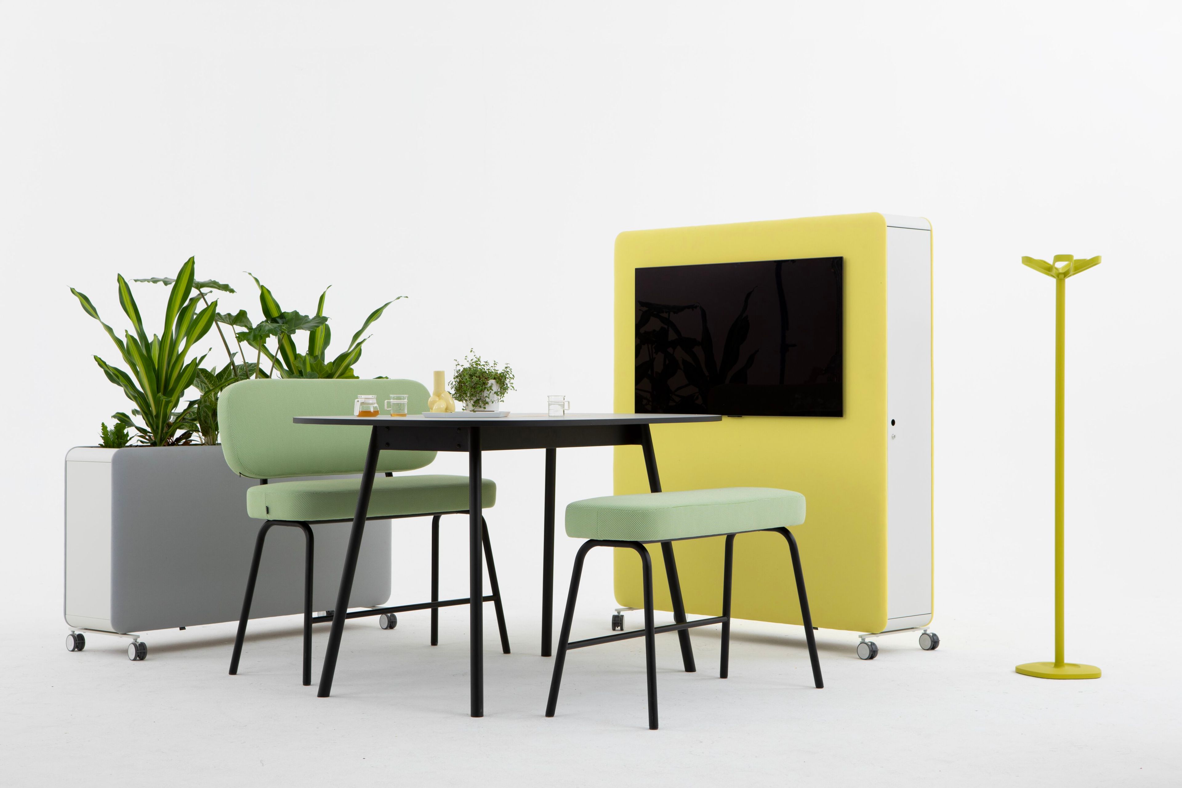 Мобильный звукопоглощающий офисный перегородка из ткани на колесах Cascando подушка ARCH-00041141 - Вид №2