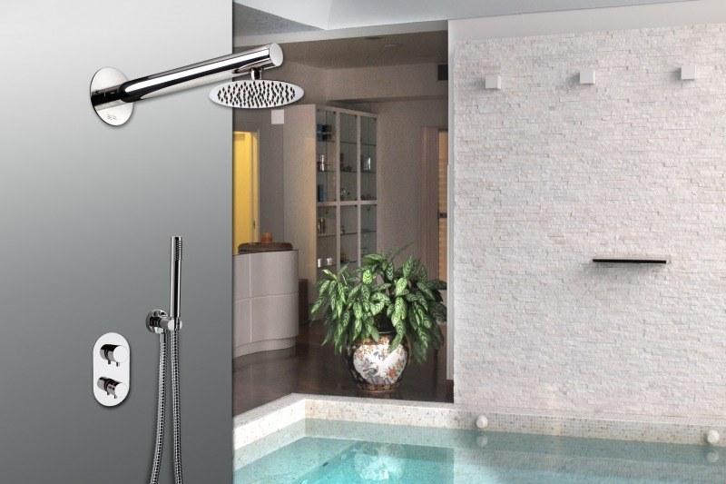 Ama Luxury Shower Душевой набор из нержавеющей стали с ручным душем с верхним душем sun-id-1375933 - Вид №1