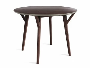 Обеденный стол круглый темный дуб, оливковый 102 см Circle THE IDEA  210012 Коричневый