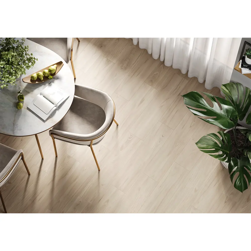 Глазурованный керамогранит Alma Ceramica Alaska 04 20x90 см 1.62 м² матовый цвет бежевый 89456739 STLM-2130020