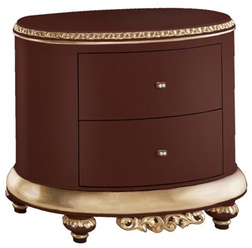 Jetclass Прикроватная тумба овальная лакированная с ящиками Venezia Jvz107, jvz107b - Вид №2