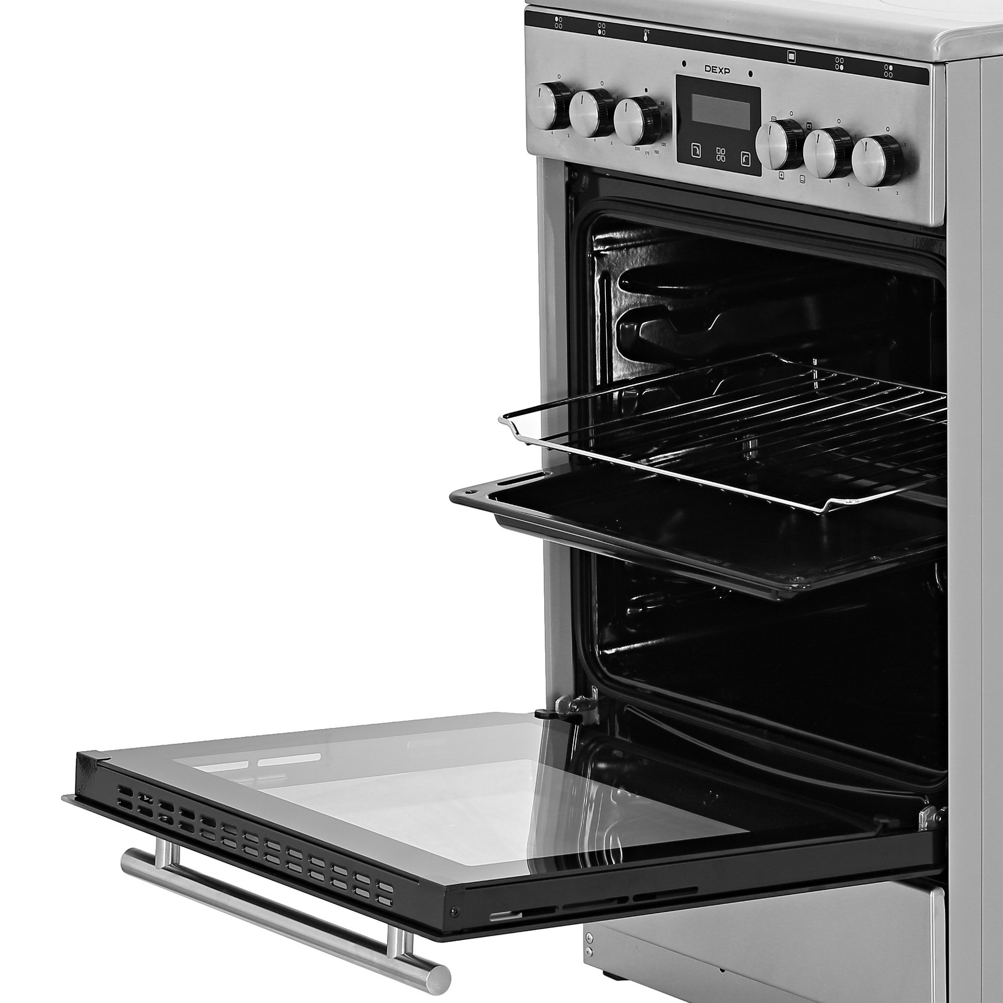 5407868 Электрическая плита DEXP 1YLO56CDS серебристый STDN-0111267 - Вид №5