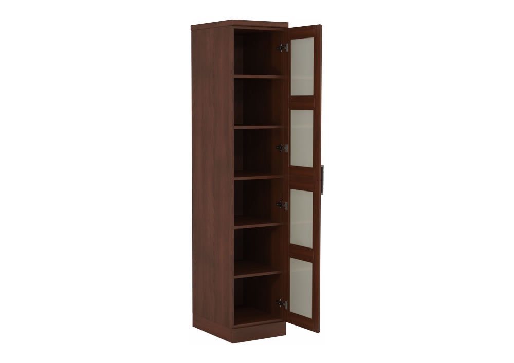 Шкаф бельевой одностворчатый коричневый "Парма" DREAMLINE ПАРМА 175223 Коричневый - Вид №1