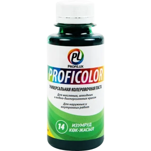 Колеровочная паста Profilux №14 100 гр цвет изумрудный