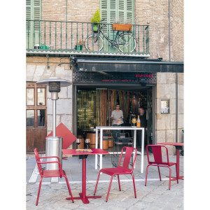 Алюминиевый садовый стул с подлокотниками