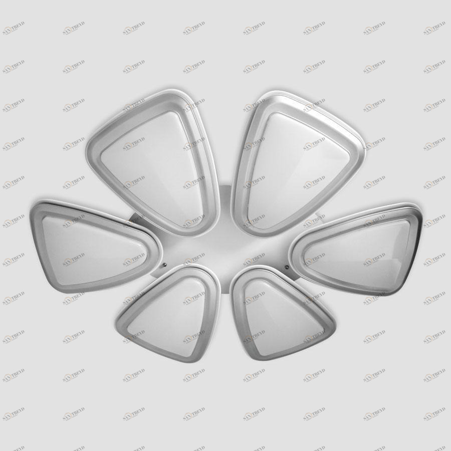 Потолочная светодиодная люстра Ambrella light Orbital Granule FG1014/6 WH/SL 410W D1040*800 AMBRELLA LIGHT ДИЗАЙНЕРСКИЕ, ORBITAL GRANULE 220096 Белый 