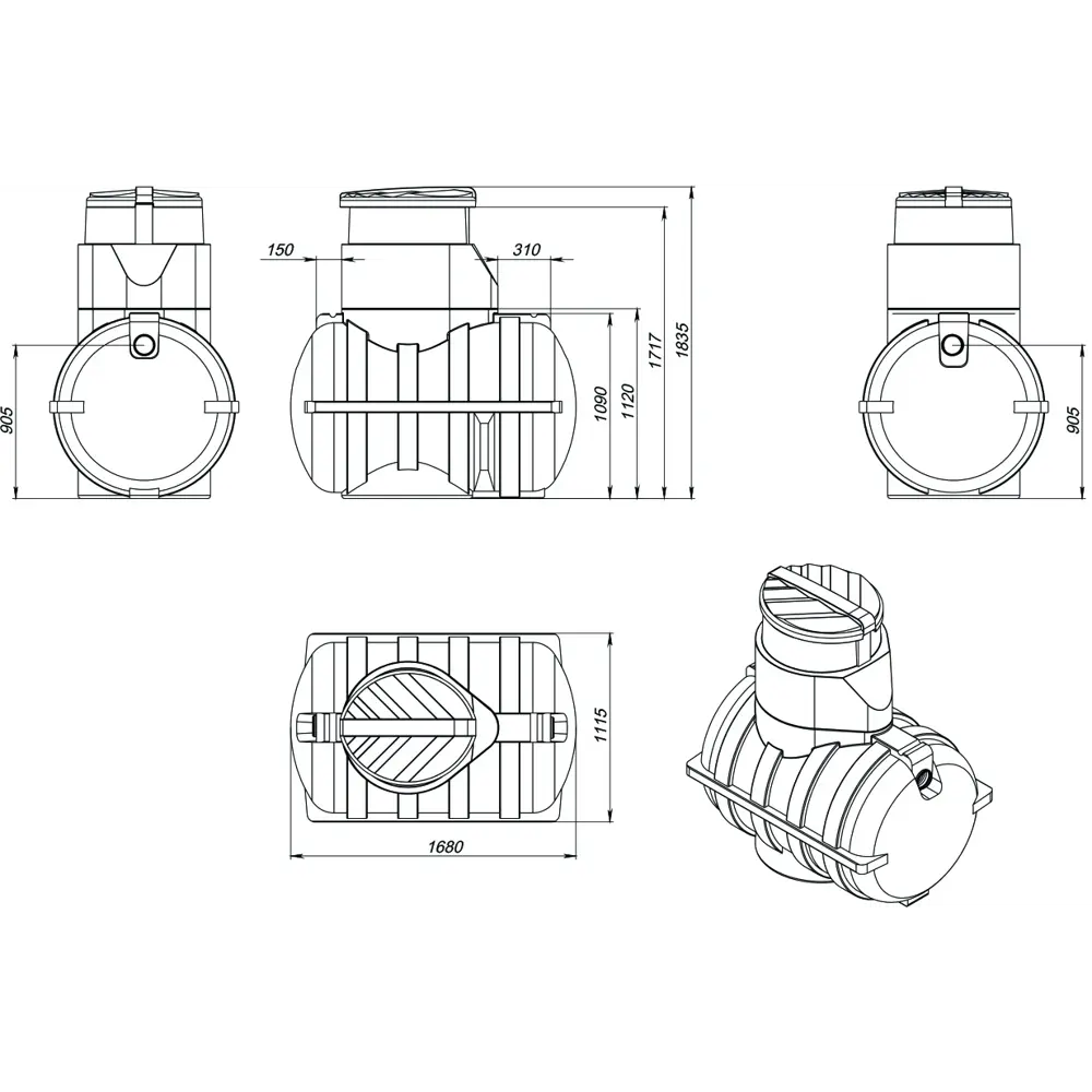 Биофильтр Rostok Плюс 110 мм 86406299 STLM-2021810 Santreyd  - Вид №3