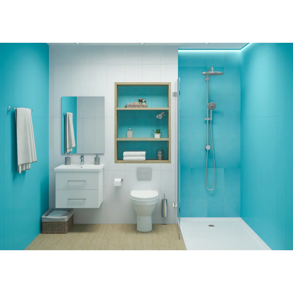 Плитка настенная Cicogres Aqua Blanco Brillo 25x75 см 1.31 м² цвет белый 81947536 STLM-2039297 Santreyd - Вид №3