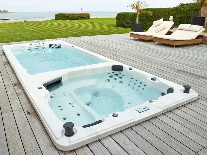 Gruppo Treesse Прямоугольная встроенная гидромассажная ванна с гидромассажем Swim spa sun-id-1363240 - Вид №1