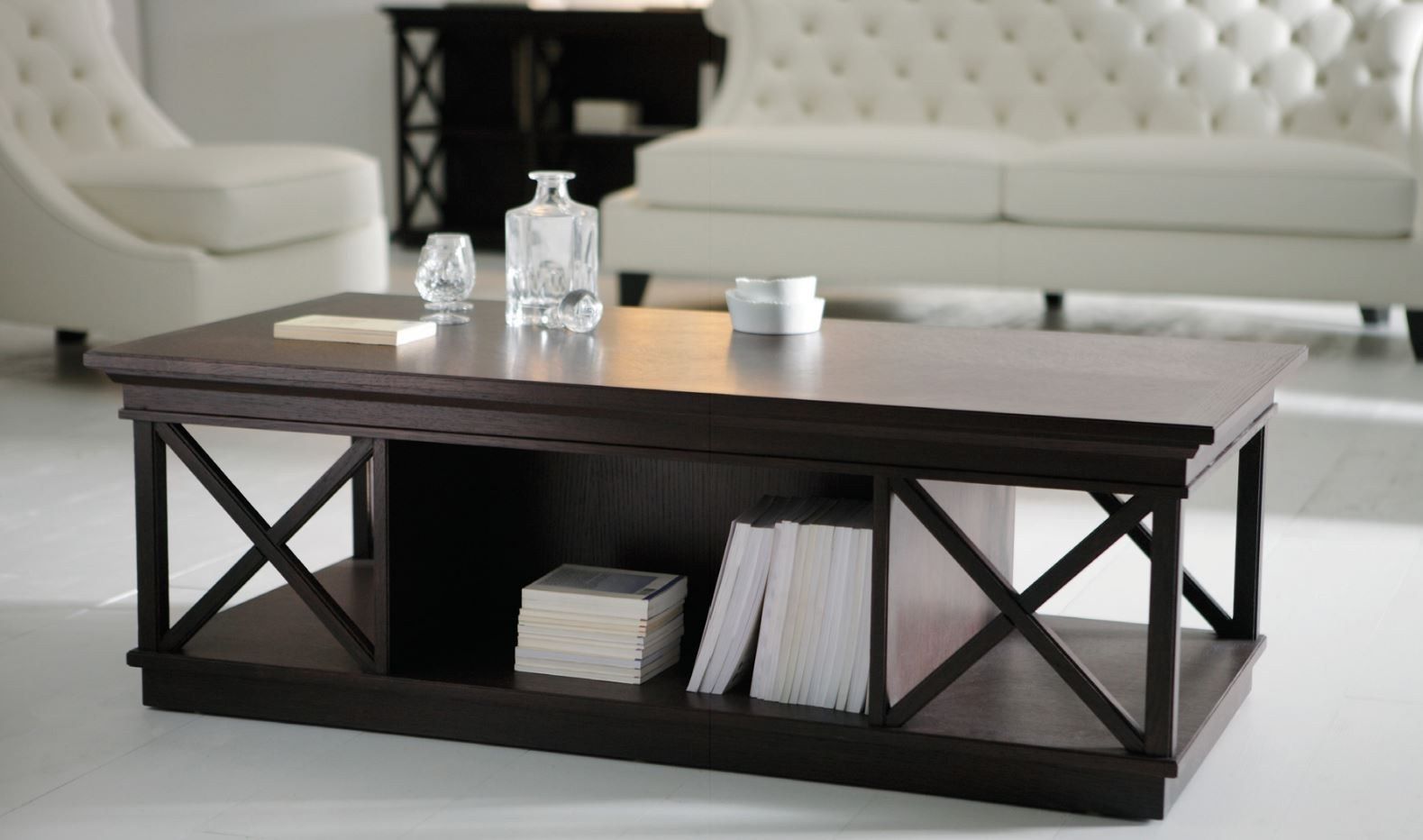 Деревянный прямоугольный журнальный столик OPERA CONTEMPORARY RODRIGO ARCH-00060565 - Вид №1