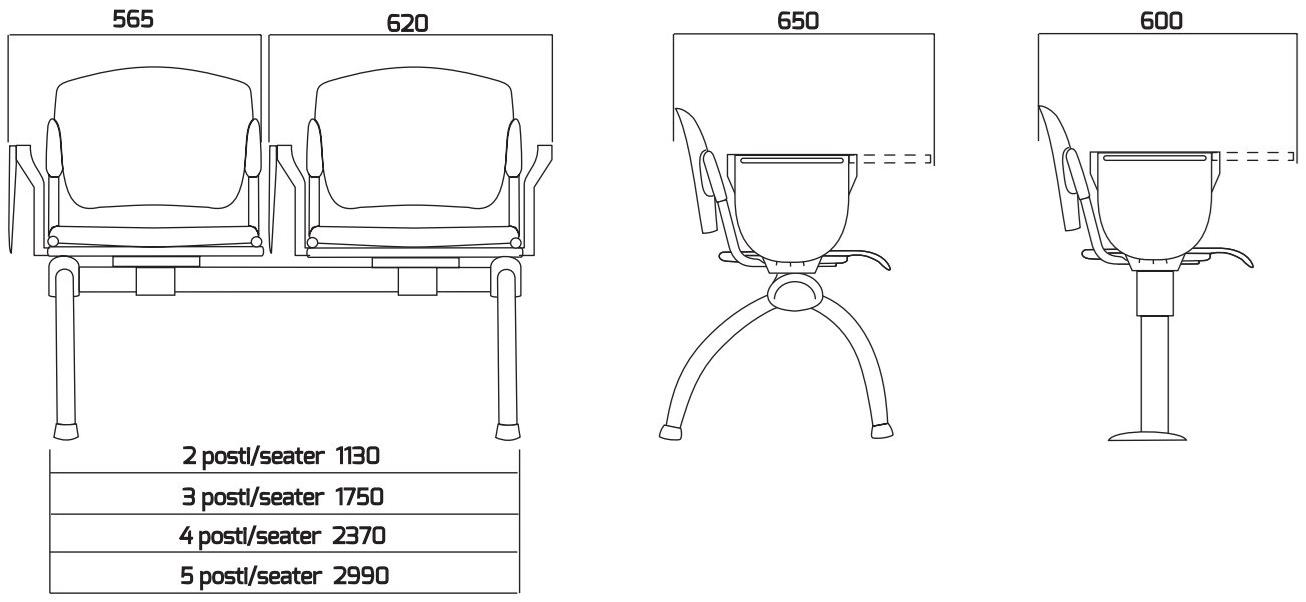 Leyform Сиденье на балке перекрытия из полипропилена и ткани Cortina sun-id-1502062 - Вид №1