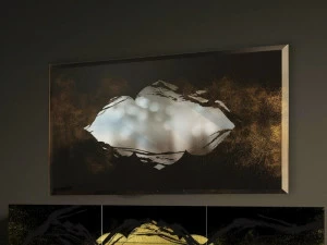 Unica by Tecnotelai Деревянное зеркало в современном стиле с настенной рамой Harem