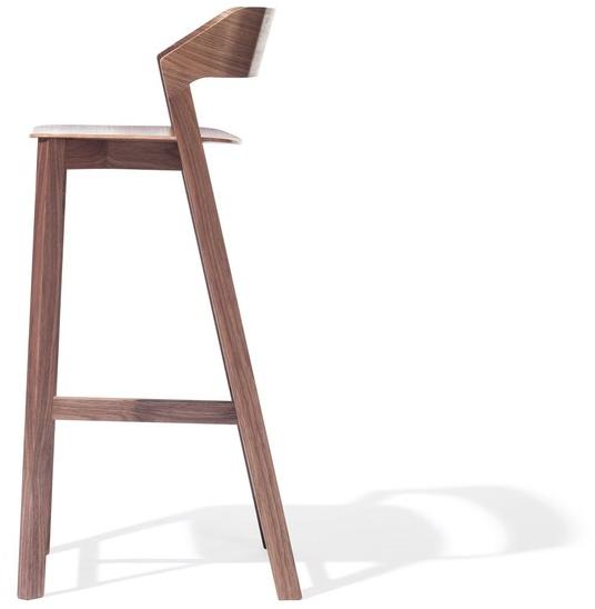 TON Высокий табурет из массива дерева со спинкой Merano 311403 - Вид №1