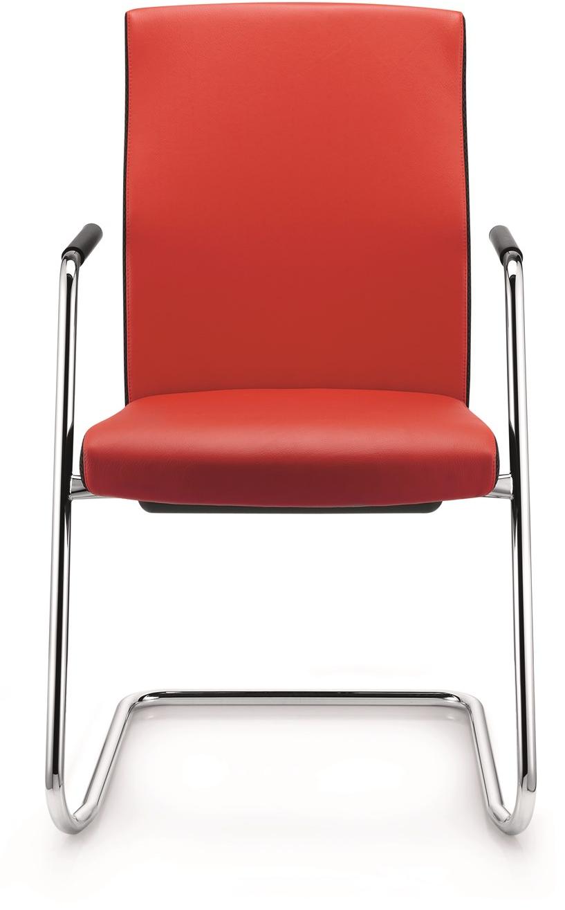 ZÜCO Стул для конференций, обитый кожей, с подлокотниками Cubo advanced flex Cx 123 - Вид №1