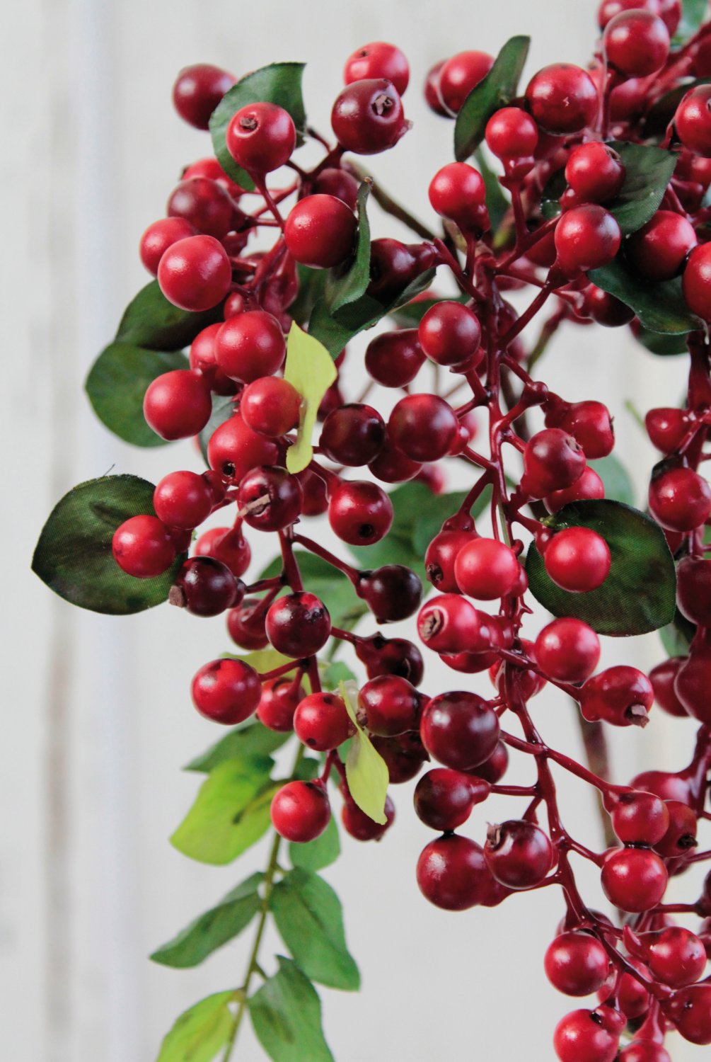 1585 444 a3 Стебель искусственной ягоды, 45 см, красный H-andreas  - Вид №4