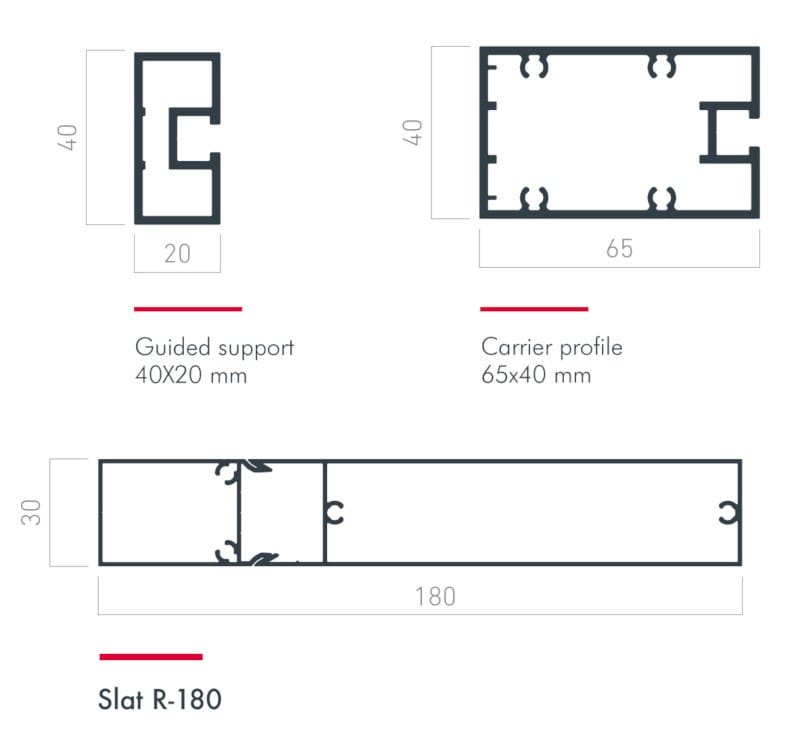Алюминиевые жалюзи Saxun R-180 ARCH-00098585 - Вид №1