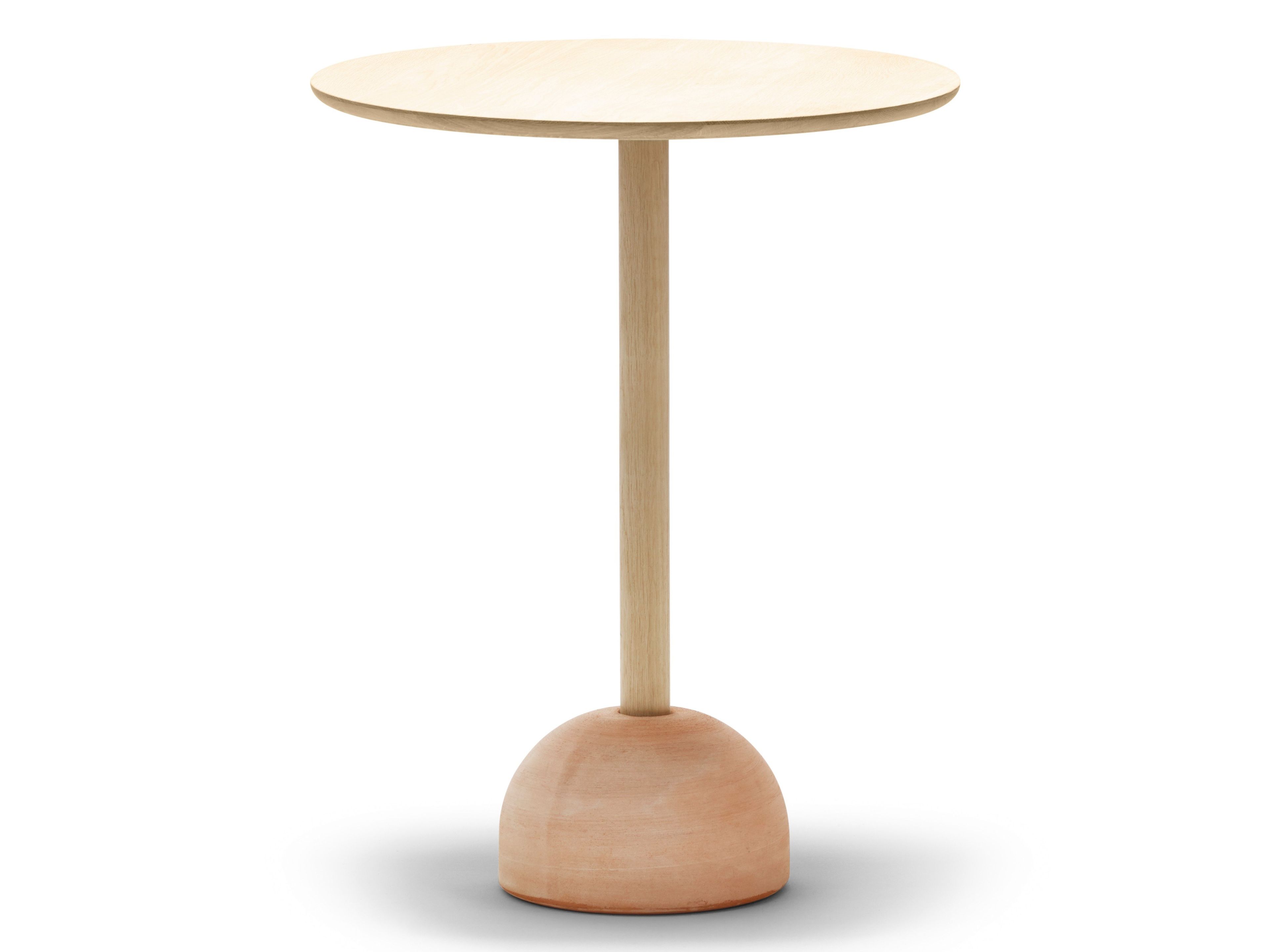 Высокий круглый дубовый стол ALKI Lur ARCH-00035470 - Вид №1