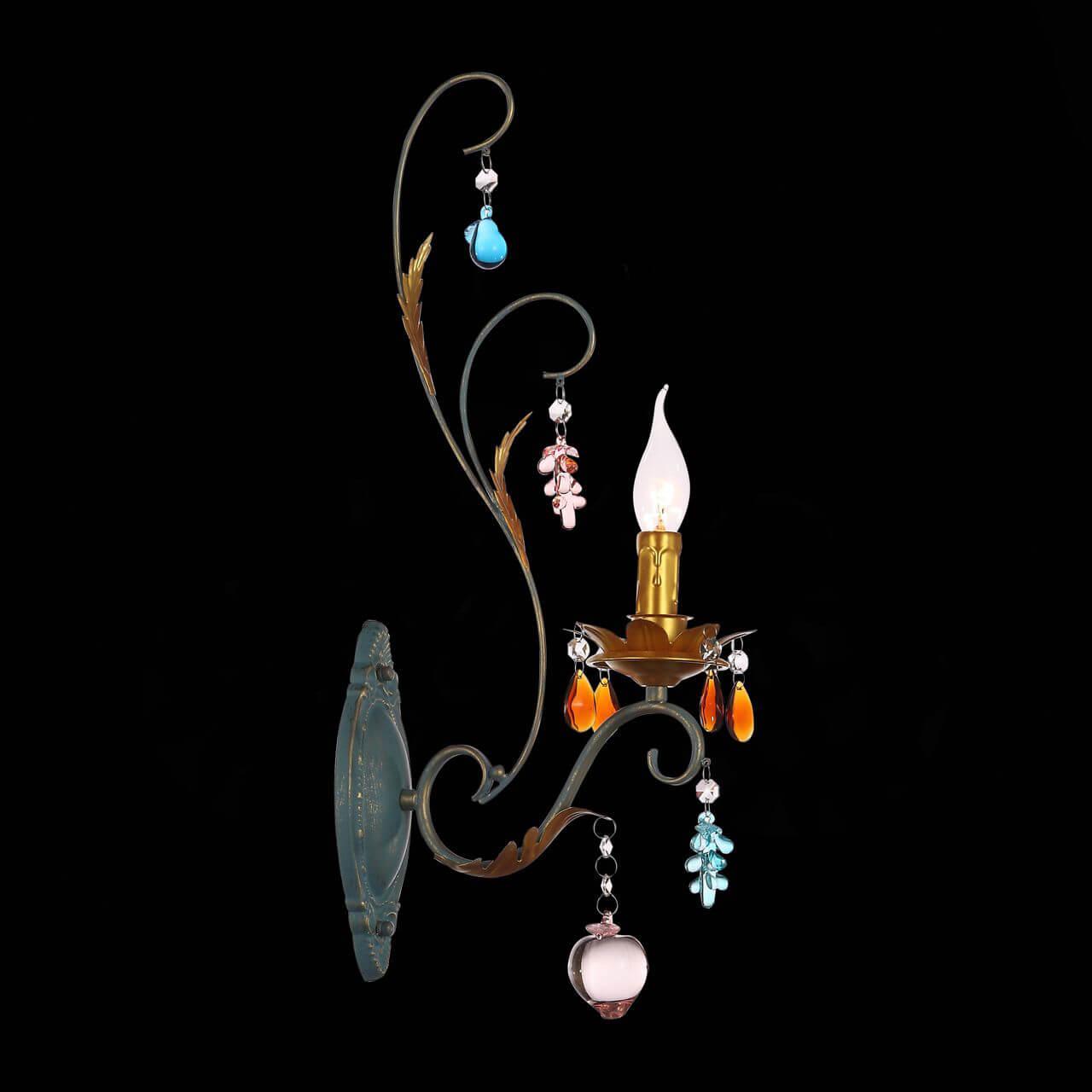 Бра настенное разноцветное ST Luce Joanna SL426.761.01 ST LUCE СВЕЧА 00-3929483 Голубой;оранжевый;разноцветный;фиолетовый  - Вид №1