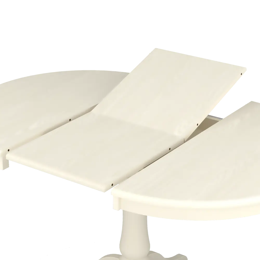 Стол кухонный Delinia Версаль раскладной 90-130x90 см круг МДФ цвет слоновая кость 82699546 STLM-2170494 - Вид №2