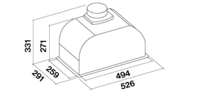 Вытяжка из нержавеющей стали с утопленным всасыванием по периметру Falmec дизайн ARCH-00064709 - Вид №2