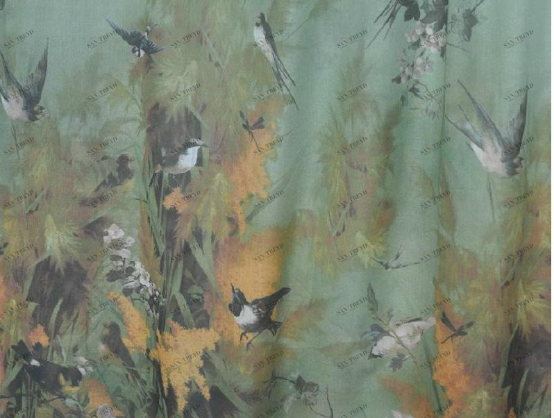 LELIEVRE Набивная хлопковая ткань для штор Jean paul gaultier - ca c'est paris sun-id-1458941