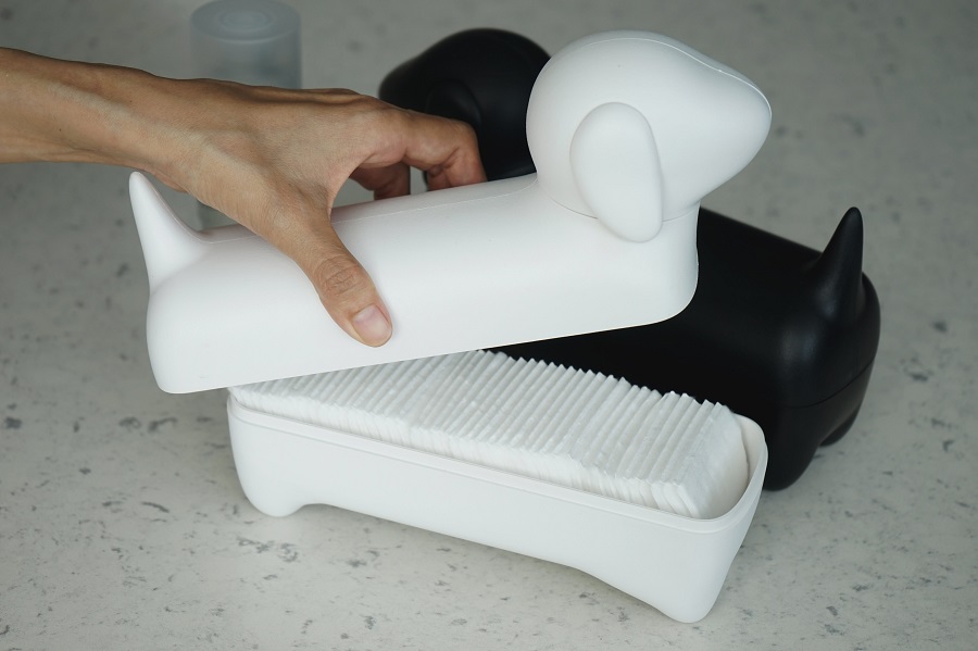 QL10291-BK Коробка для мелочей dacholder, черная Qualy  - Вид №5