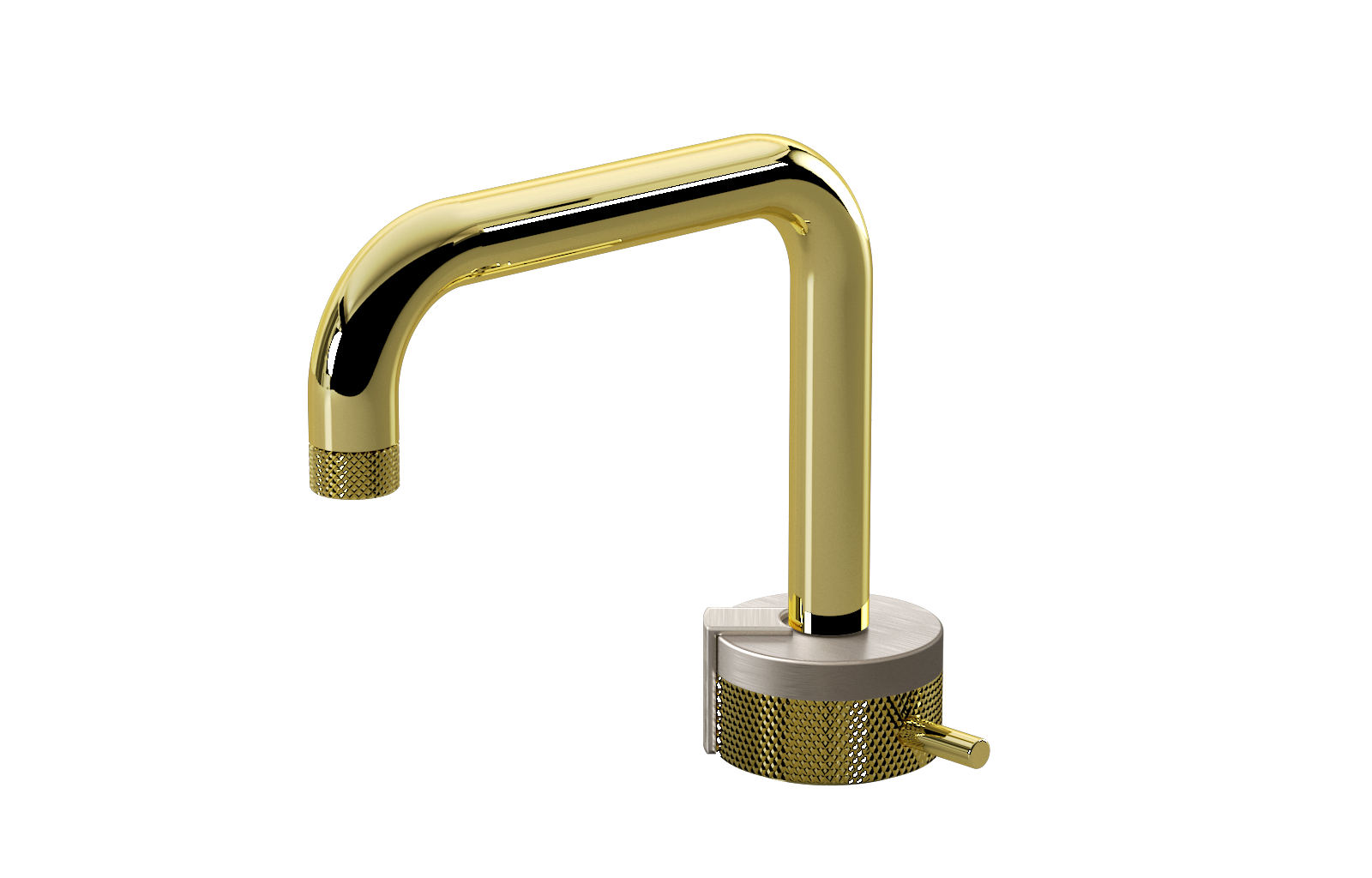 E-11500-R1SN-L2BNi-PB Однорычажный прогрессивный смеситель для раковины - излив 15,3см GRAFF MOD+