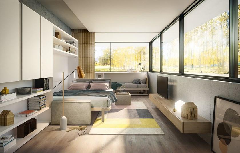 CLEI Оборудованная стенка с раскладной кроватью Circe CIRCÉ sun-id-1426774 - Вид №2