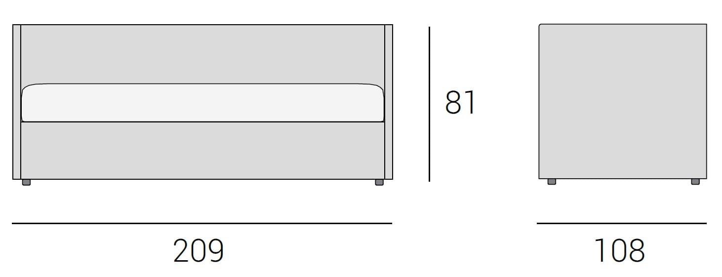 Ткань трансформируемый диван-кровать Altrenotti TEDDY ARCH-00142401 - Вид №5