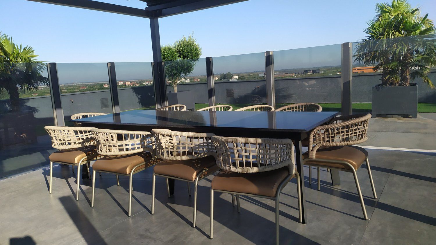 Алюминиевый садовый стул с подлокотниками ABLE DAFINA ARCH-00050721 - Вид №4