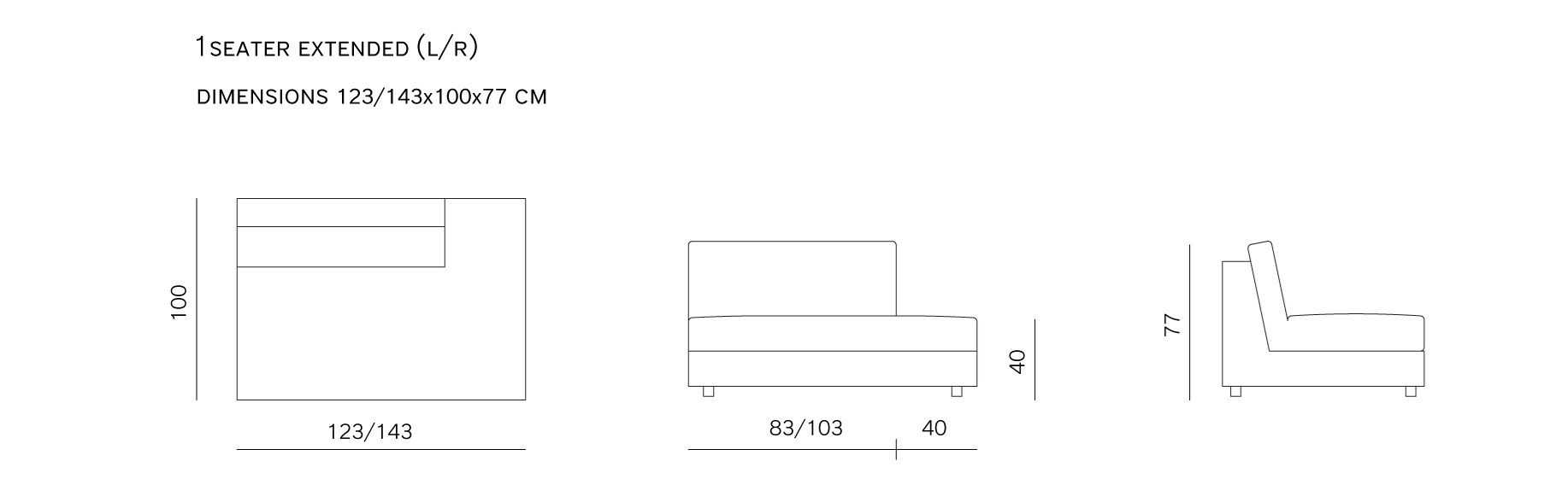 Модульный тканевый диван prostoria ARCH-00063988 - Вид №1