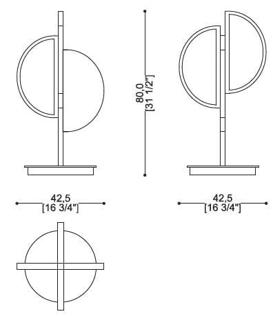 Латунная светодиодная настольная лампа Sicis Venus ARCH-00028999 - Вид №2