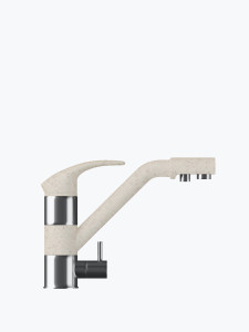 694357 Смеситель кухонный "Дуо" в тон мойки Polygran