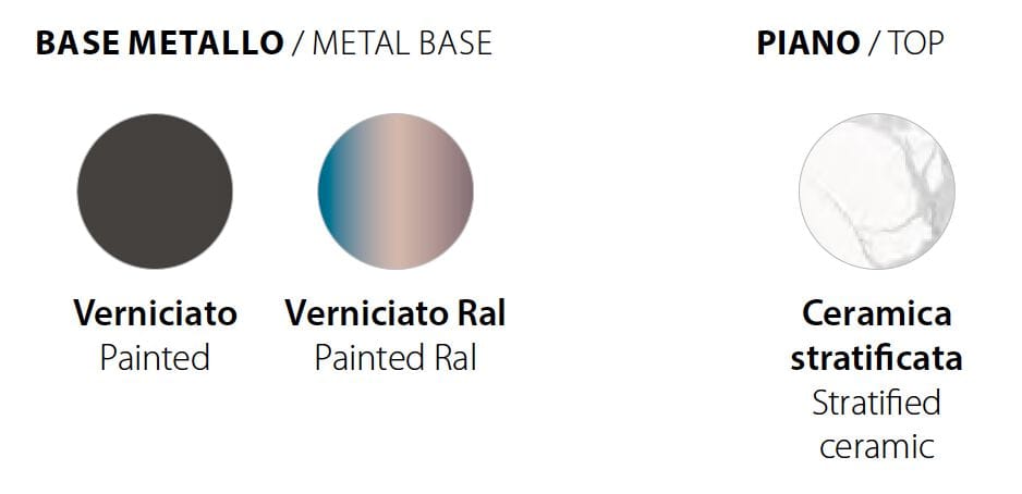 Фиксированный стол с керамической столешницей RIFLESSI ARCH-00050235 - Вид №3