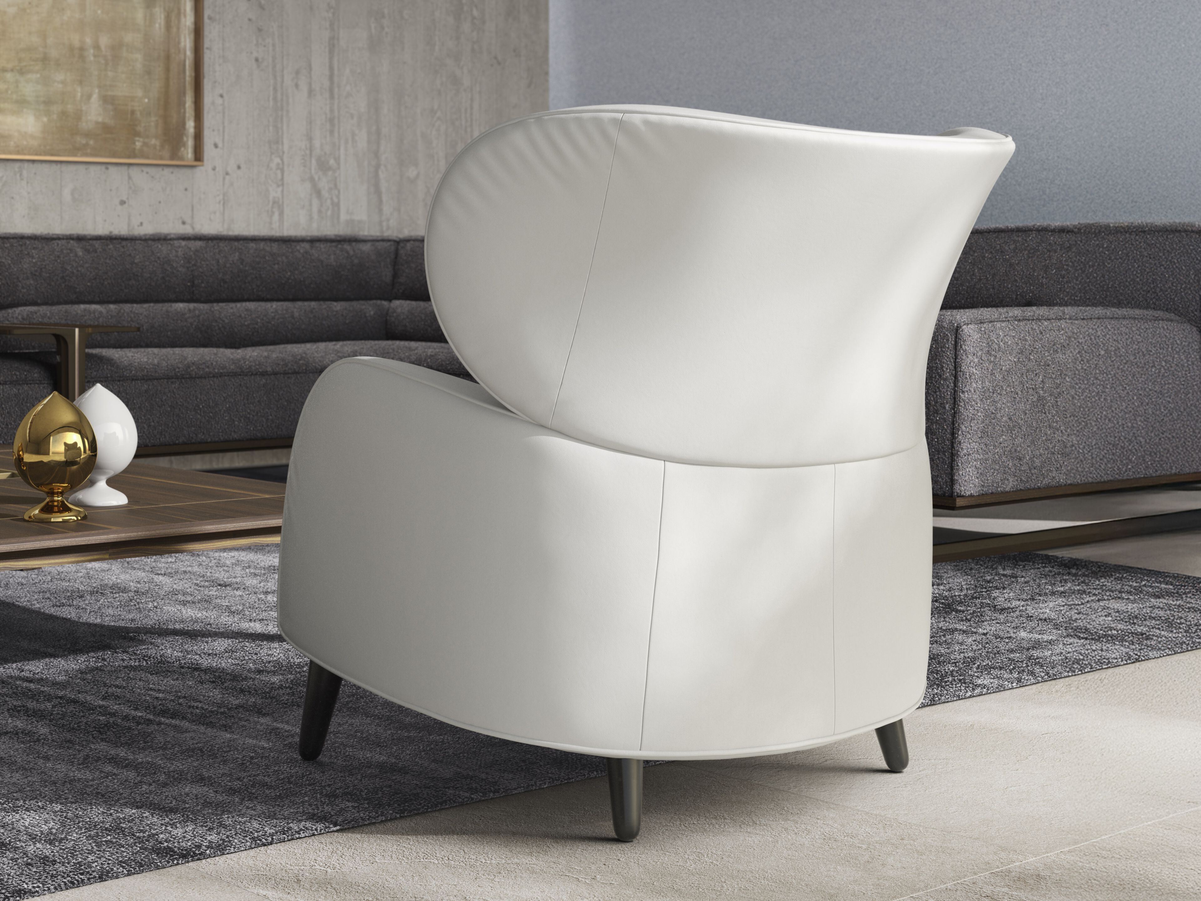 Тканевое кресло с подлокотниками Natuzzi Italia BLOSSOM ARCH-00078020 - Вид №6
