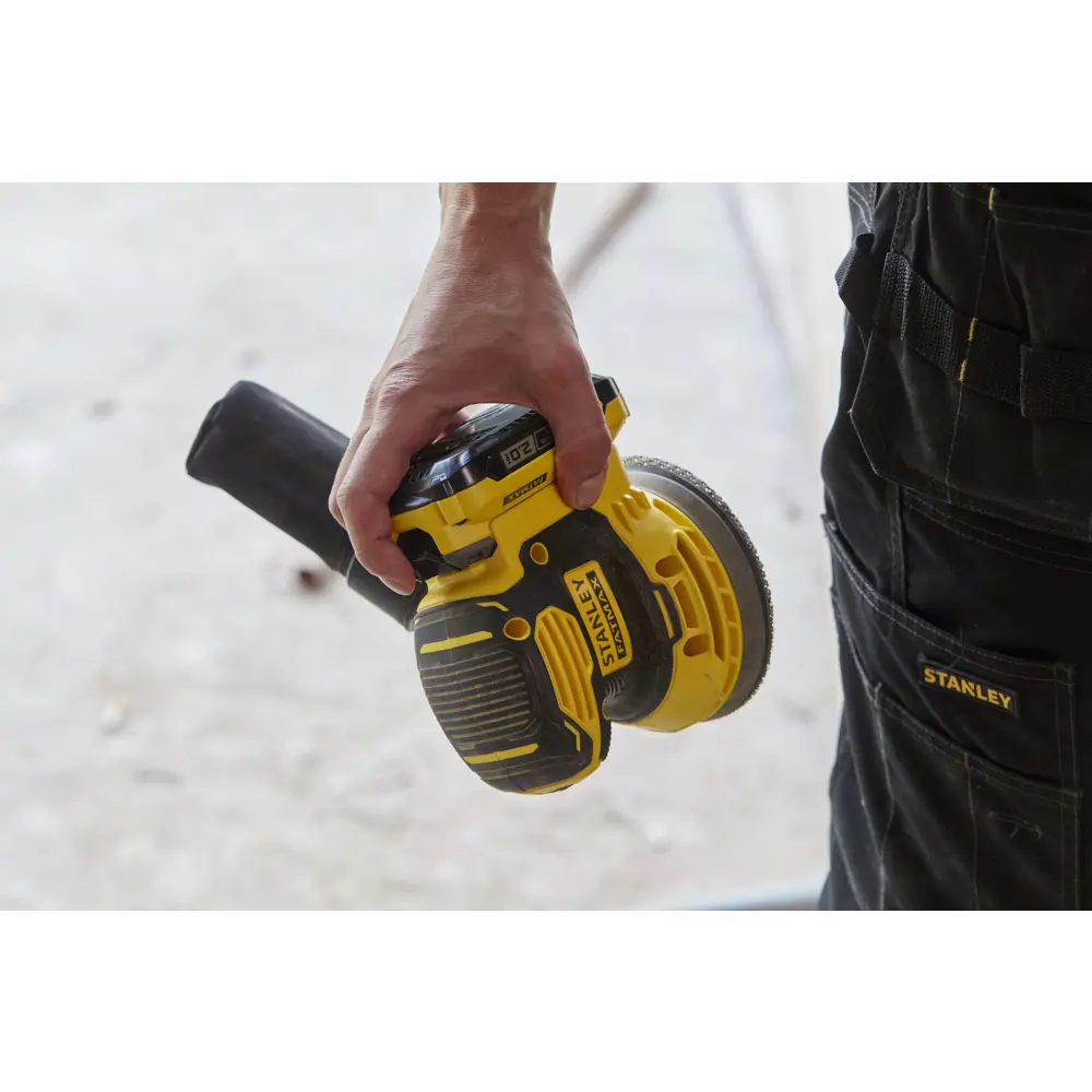 Эксцентриковая шлифмашина Stanley Fatmax SFMCW220B-XJ SF, 125 мм, 18 В, без АКБ и ЗУ STLM-2201220 - Вид №14