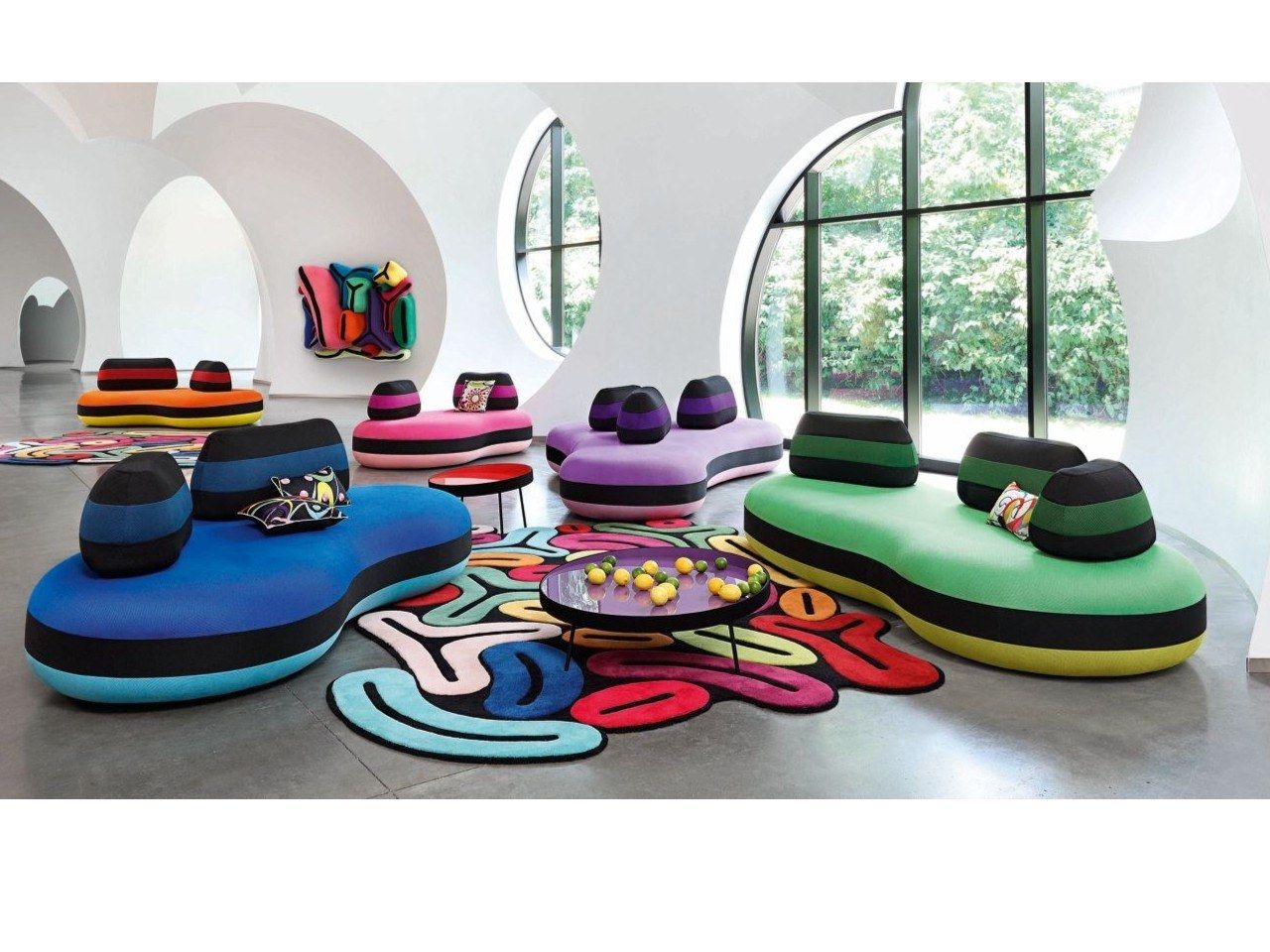 Съемный диван из ткани ROCHE BOBOIS Bombom ARCH-00072105