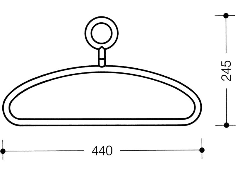 571.4 Вешалки для одежды и брюк HEWI USA Produkte  - Вид №2