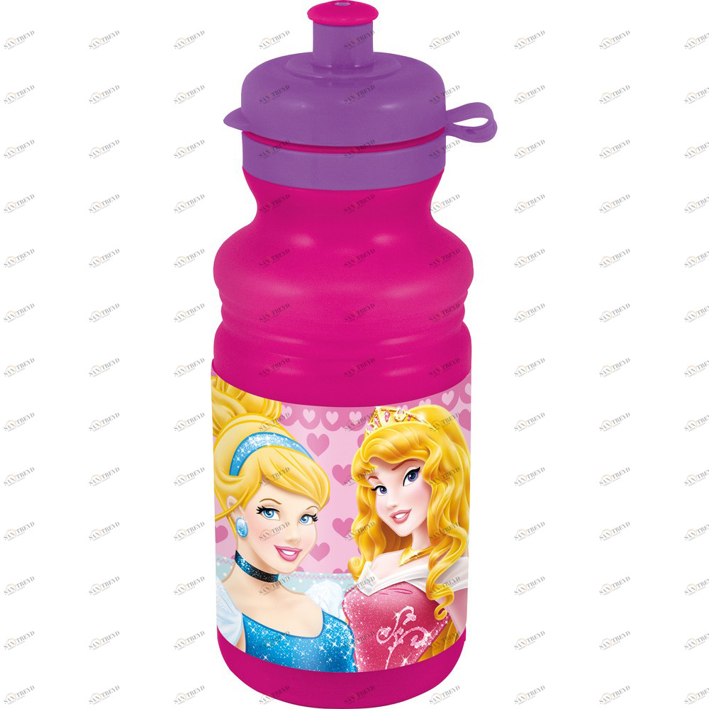 Бутылка пластиковая спортивная "Принцессы", 500 мл STOR ПРИНЦЕССЫ 335613 Розовый Santreyd 
